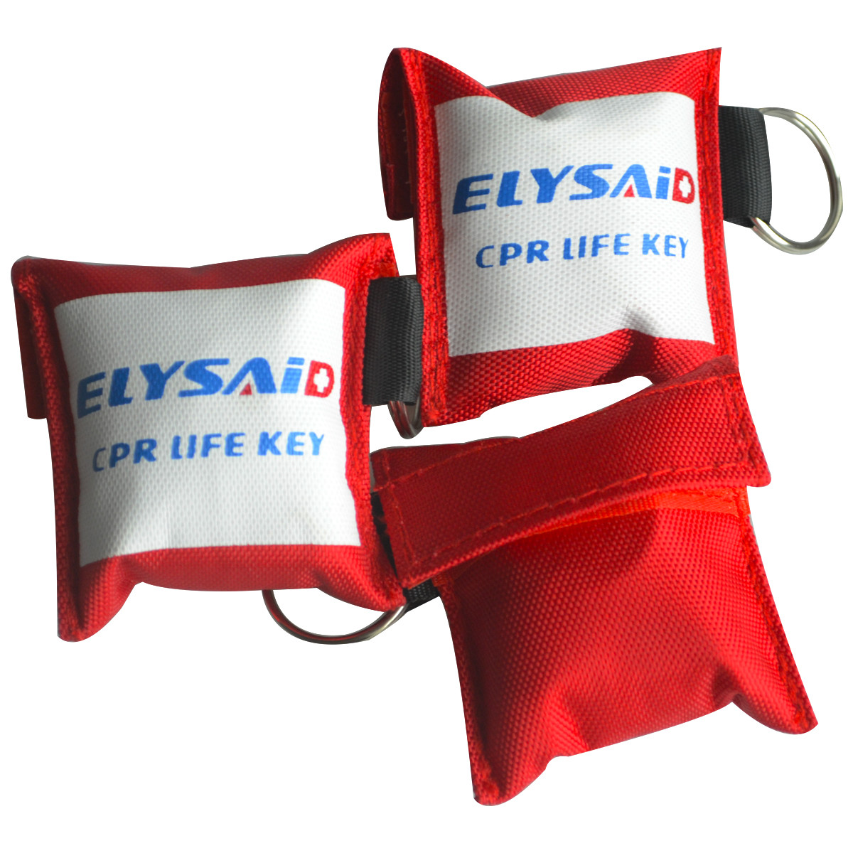 10 PCS CPR ONE-WAY VALVE KEYCHAIN POUCH CPR LIFE KEY CPR MASK&GLOVES