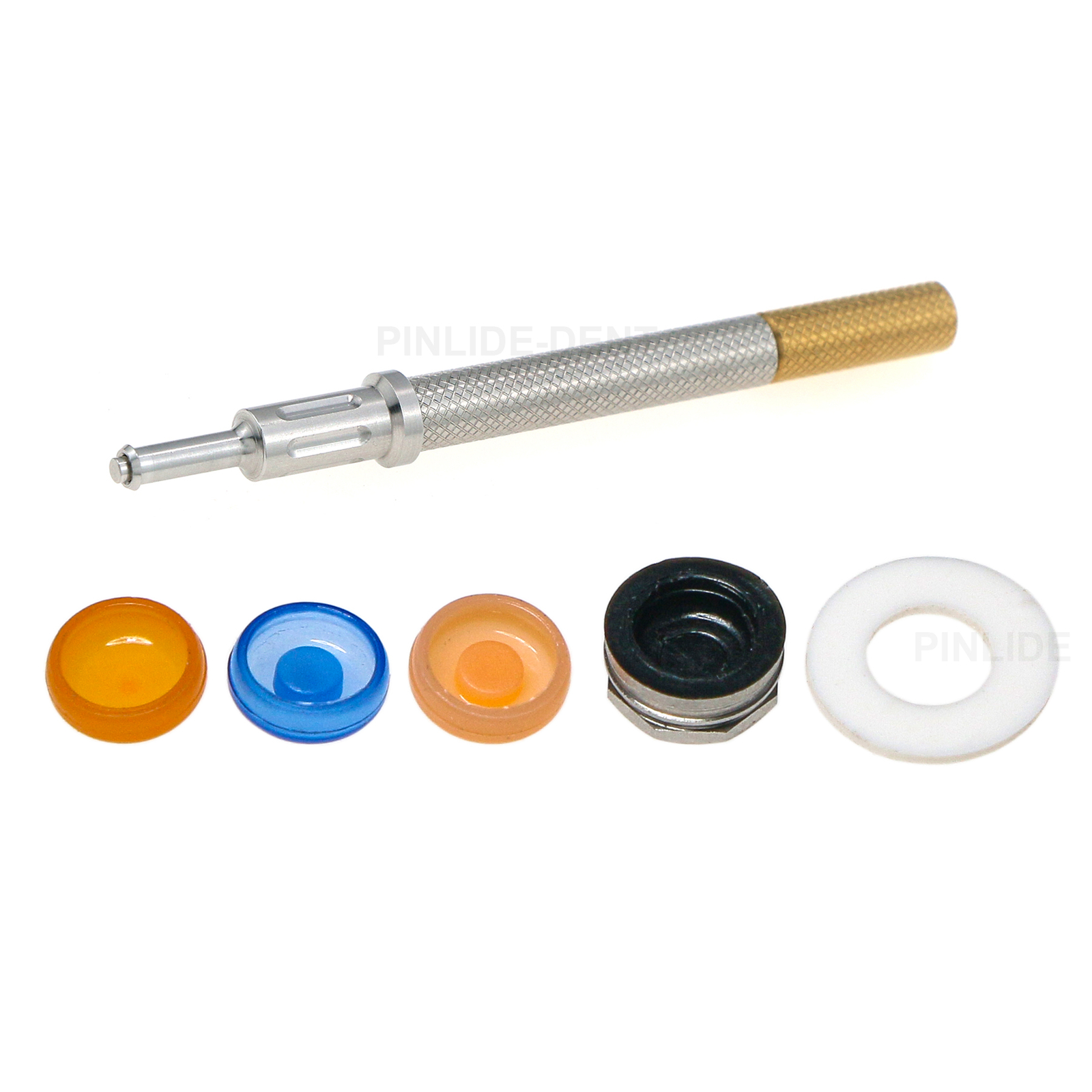 US Dental Overdenture Male Caps Kit Metal Housing Retention 3 in 1 Core Tool