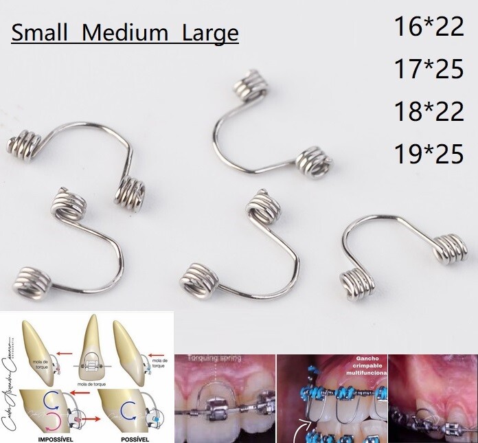 10pcs Dental Ortho Torquing Torque Spring Rectangular wire Single Anterior Teeth