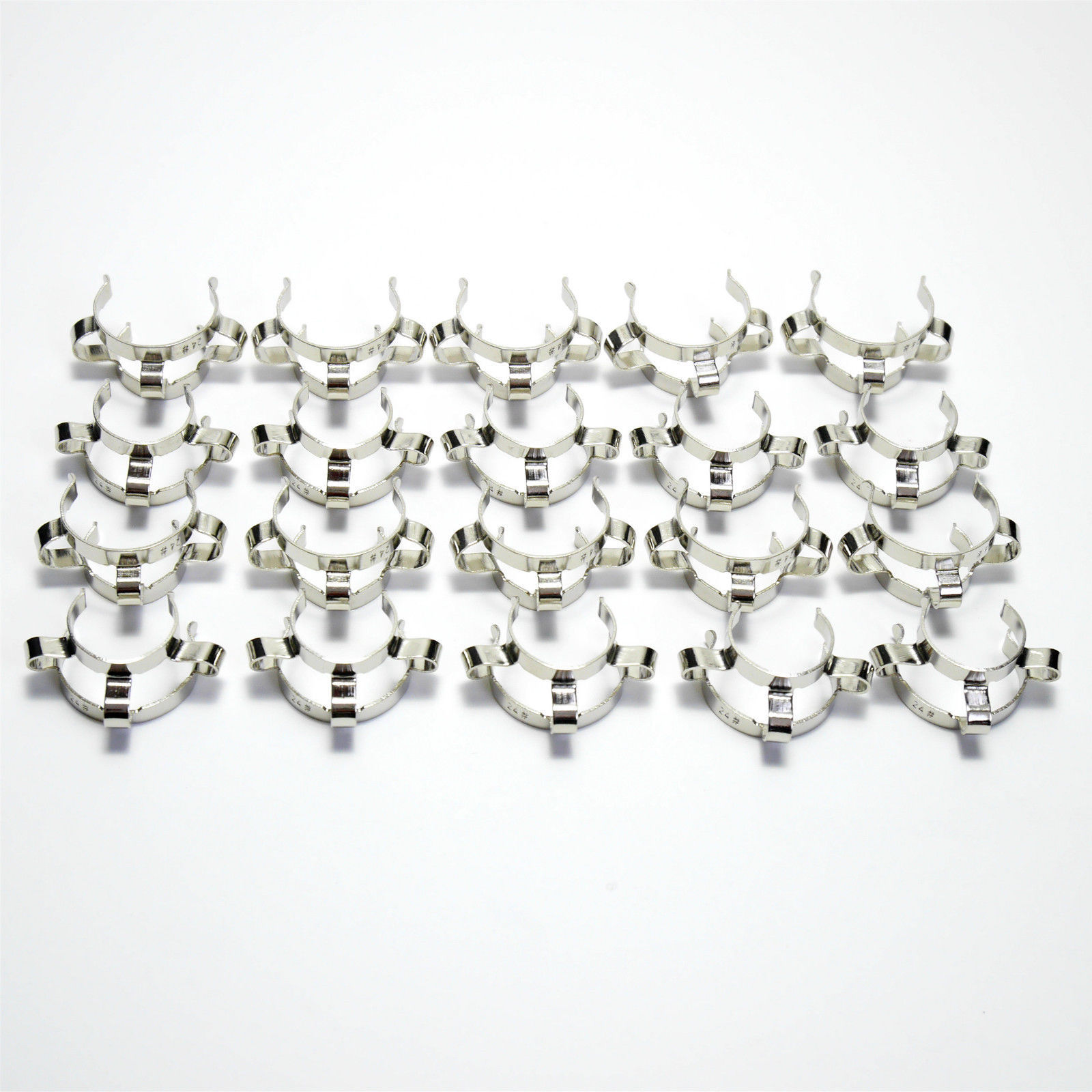 24#,Stainles Steel Clip,Keck Clamp,24/29 & 24/40 Glass Ground Joint,20Pcs/Pack