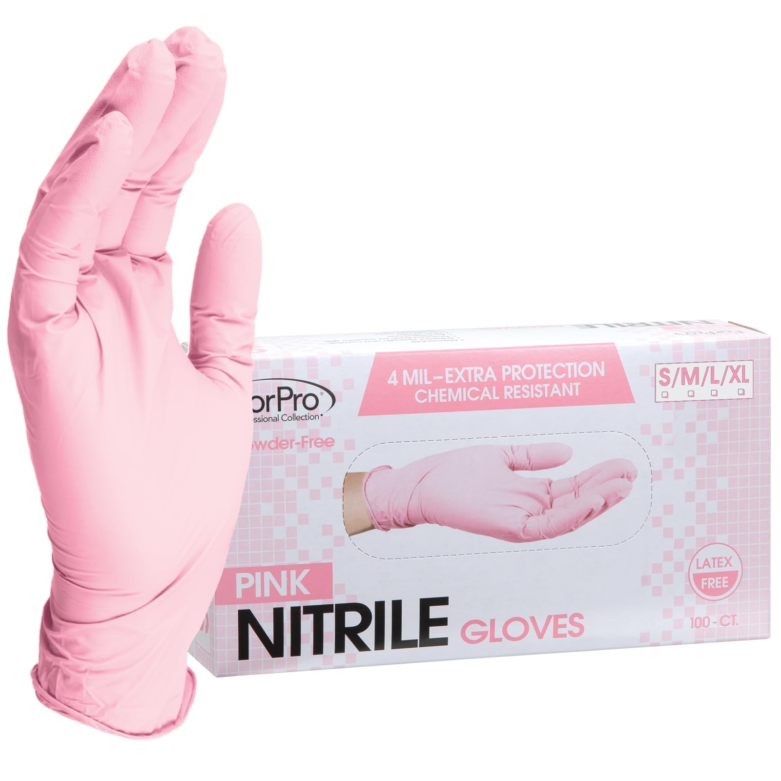 ForPro Professional Collection Disposable Nitrile Gloves, Chemical Resistant,…