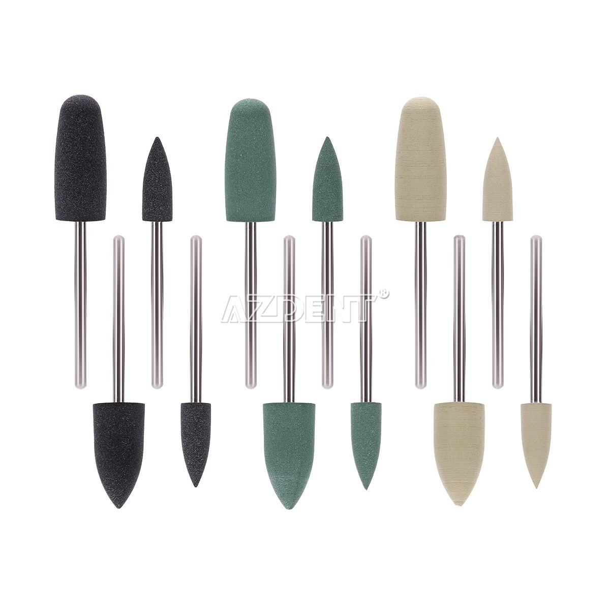 Dental Diamond Burs Resin Base Polishing Kit Stones HP/Micromotor Handpiece 35K