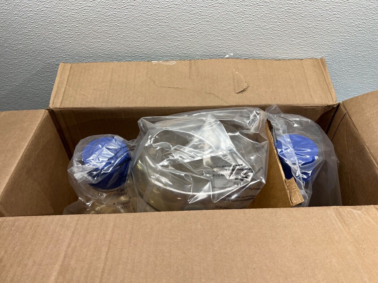 TriForest REF FPC3000S 3000mL PC Erlenmeyer Flask W/DuoCap Lot Of 2 Case