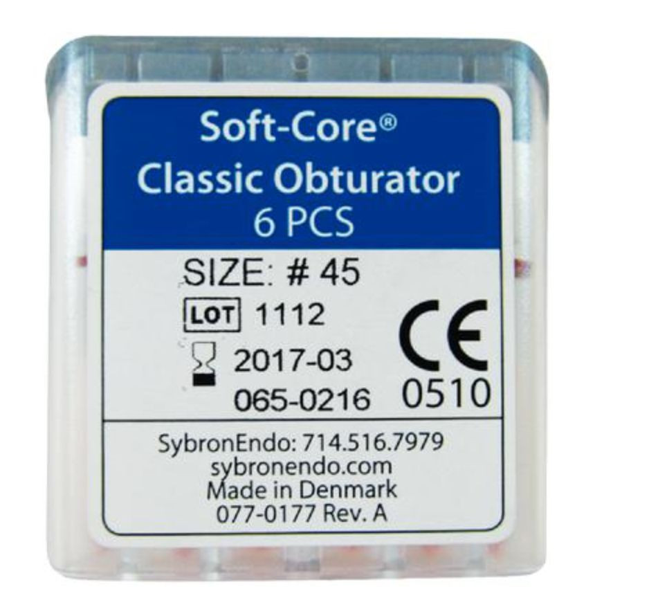 SYBRON ENDO SOFT-CORE CLASSIC OBTURATOR 6/Pkg #45