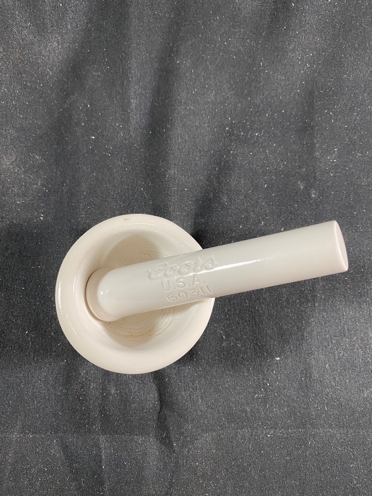 COORS COORSTEK 50mL Glazed Porcelain Mortar 114mm Pestle Set 60310/60311