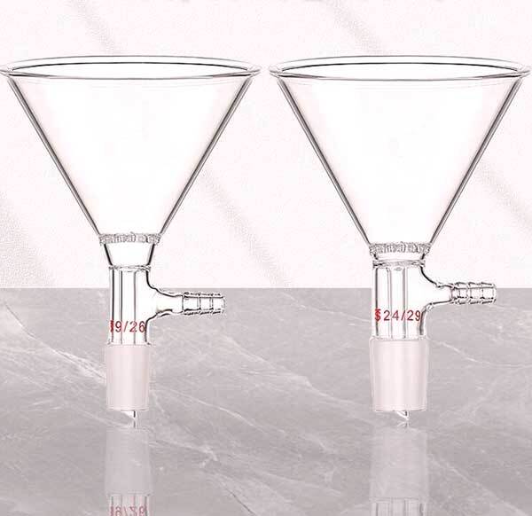Wholesale 50mm-150mm Clear Glass Filter Funnel with Standard Joint for Flask