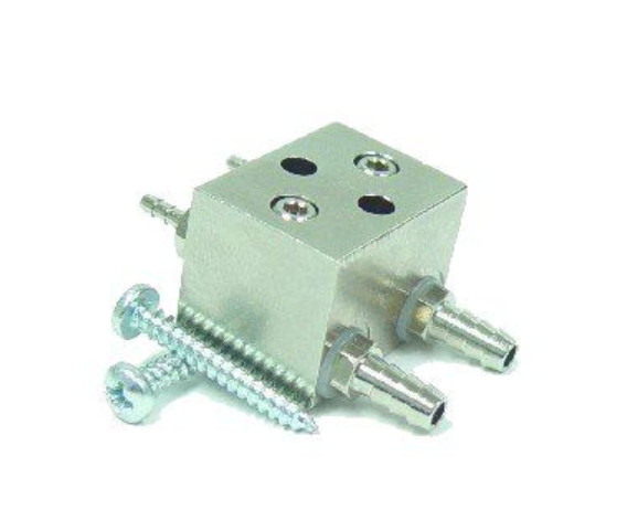 Dental Syringe Flow Control Block adjusting screws air water 10-32 Barbs PN 3021