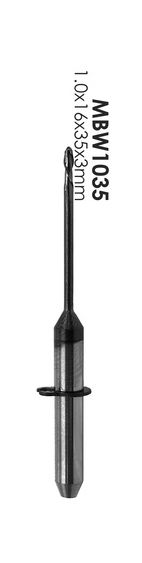 Wieland Cad Cam Dental Bur to mill Zirconia 1.00 x 16.0 x 35 x 3mm