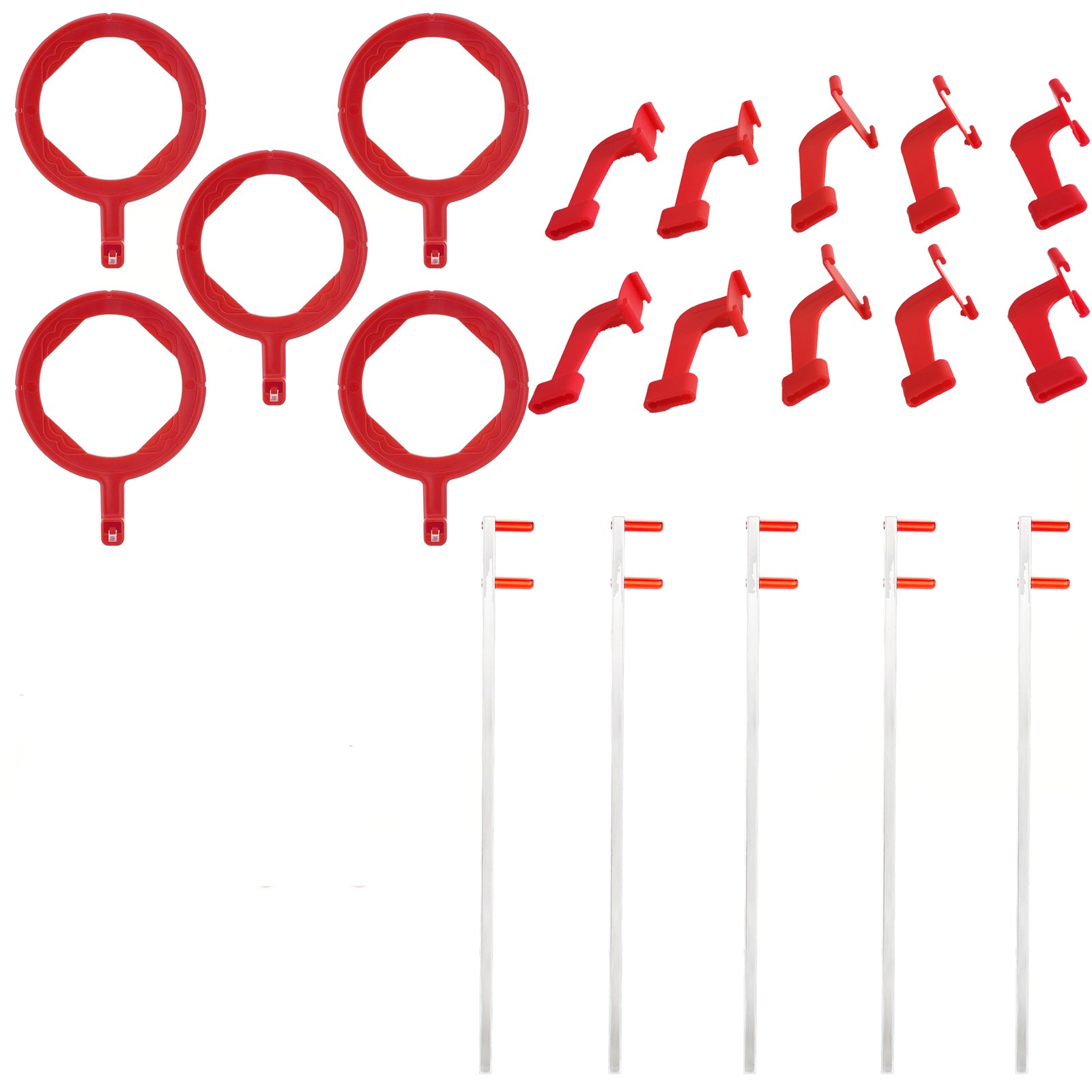 10pcs Dental X-Ray Film Sensor Holder Dental Film Holder (5PCS Ring+Arms)