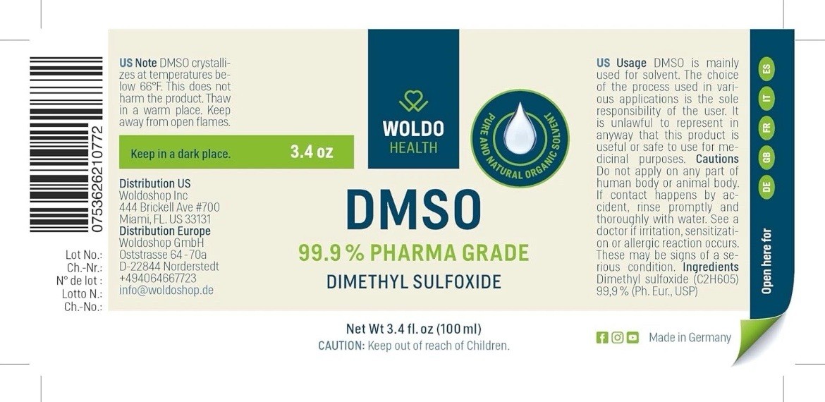 DMSO (Dimethyl Sulfoxide) 99.9% Pharmaceutical Grade 3.38Oz – Glass Bottle wi…