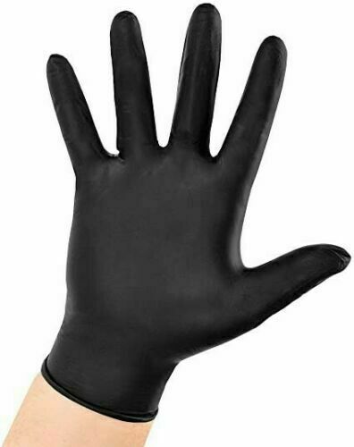 Black Nitrile Gloves Medium Powder-Free 5mil Aurelia Bold / Qty 100