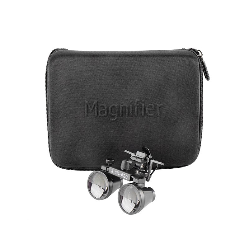 3.5X420mm Dental Binocular Loupes with Metal Clip Medical Surgical Magnifier US