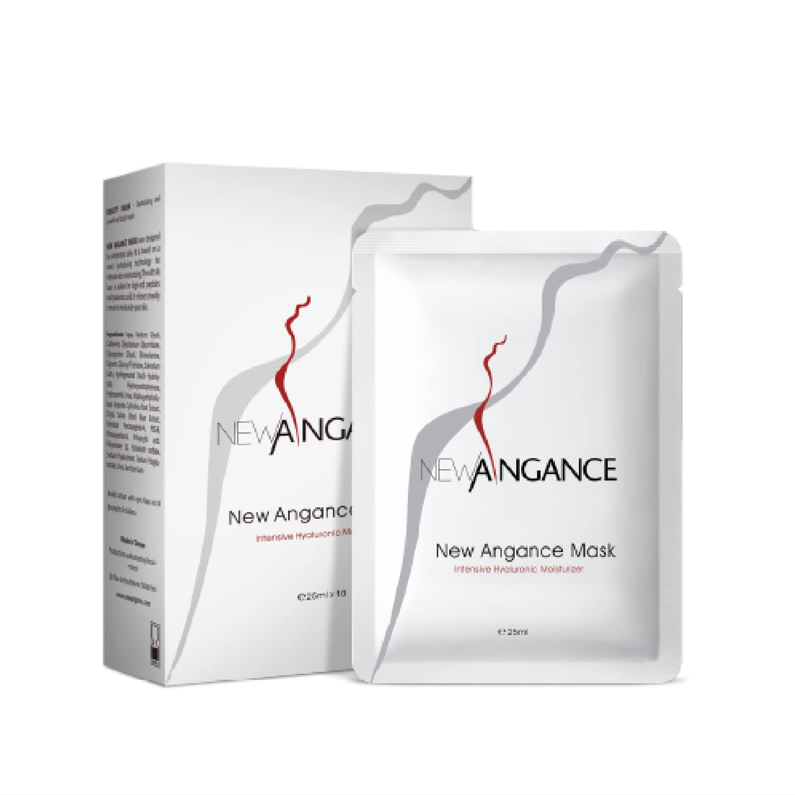 NEW ANGANCE MASK, Revitalizing, Moisturizing, Soothing Skin Texture, 10 Sheets (