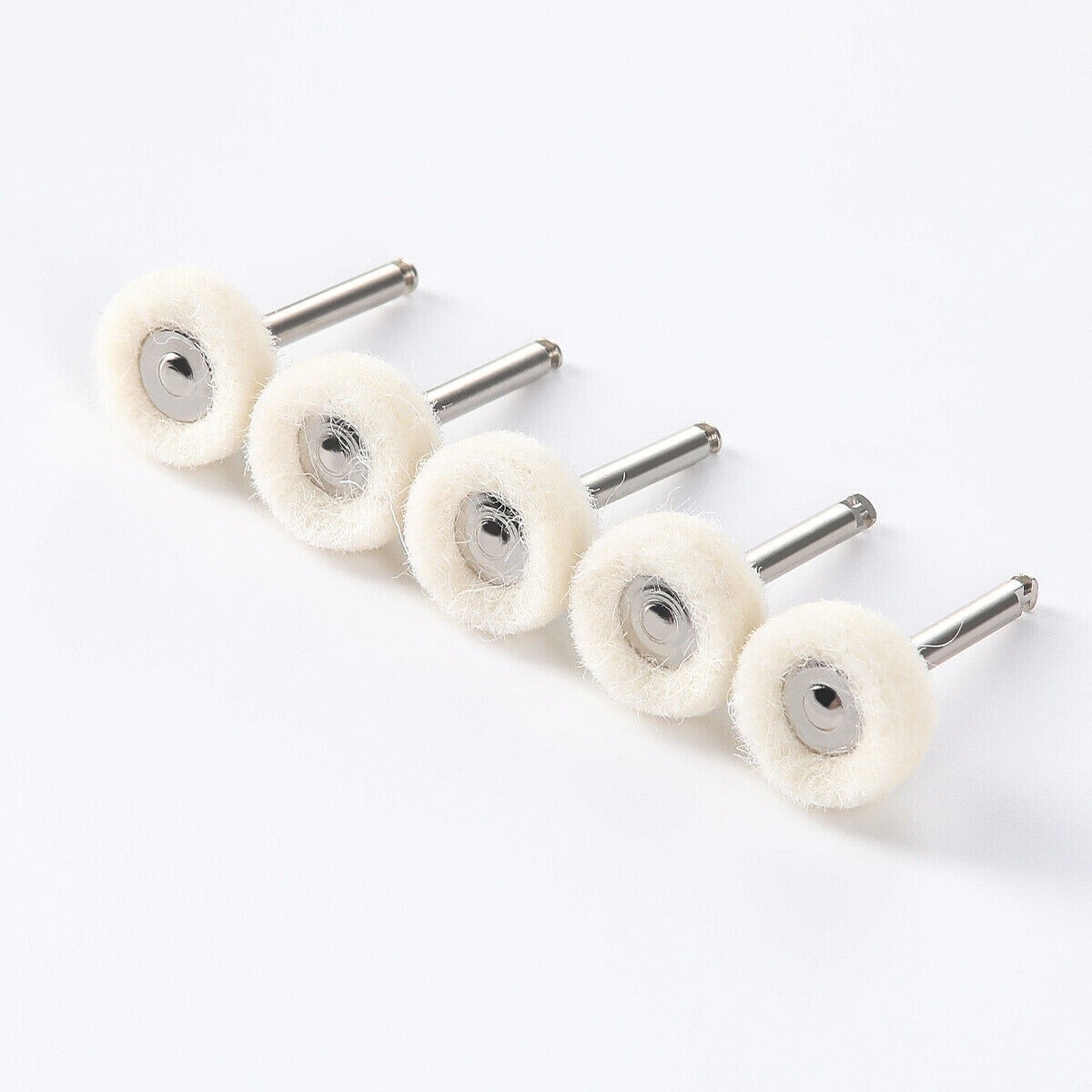 50 Pcs Dental Cotton Contra Angle Latch Type Polishing Brush Buffing Wheels 2.35