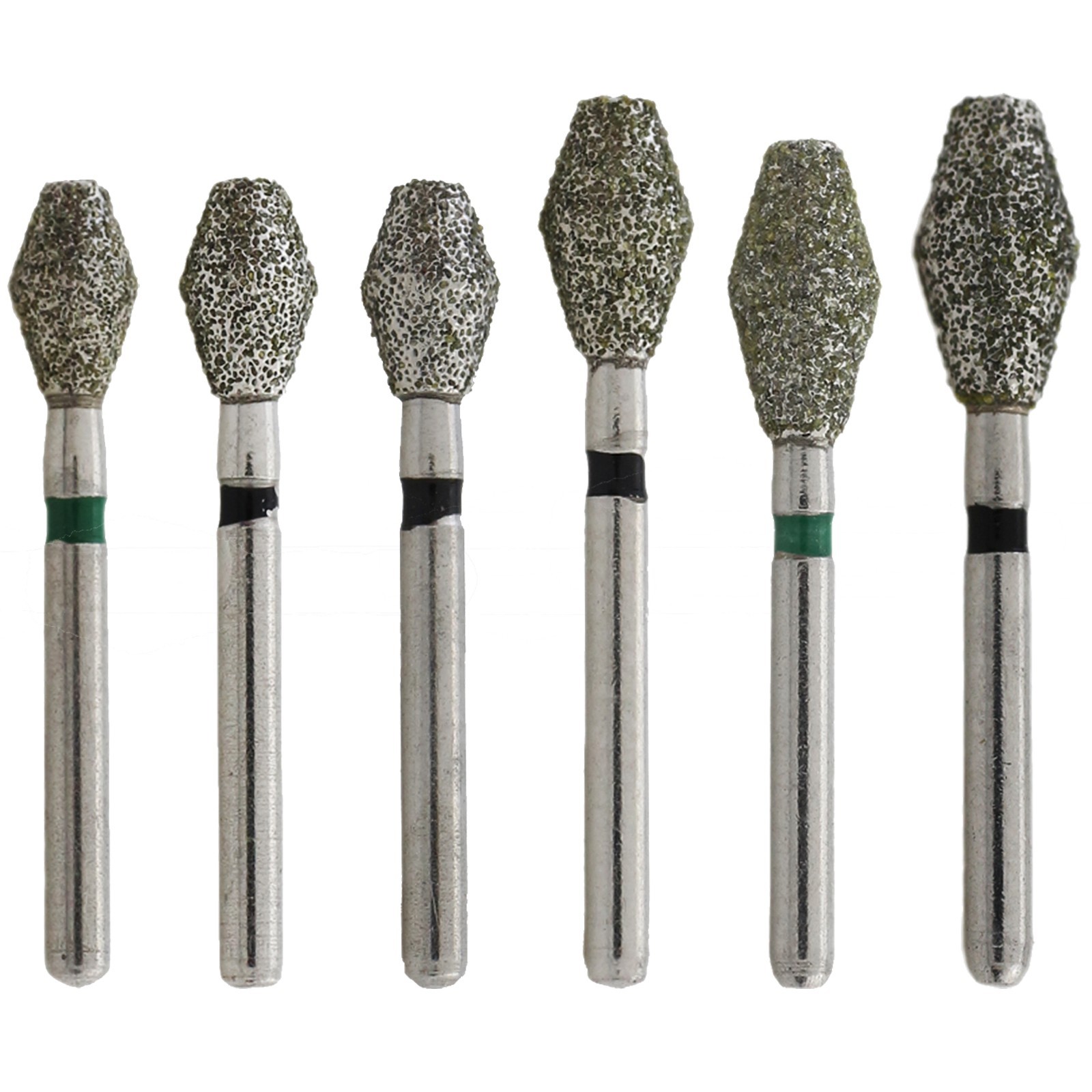 Dental Diamond Bur FG Burs Football Round End Taper Barrel Cylinder Pear Flame